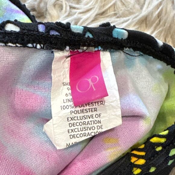 OP rainbow eyelet swimsuit size medium - Picture 5 of 6